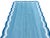 Tiffany Blue Handmade Cotton Area Scalloped Rug Tiffany Blue, Cream and Indigo Blue Border Dhurrie - 6'x9' For Sale - Image 8 of 11