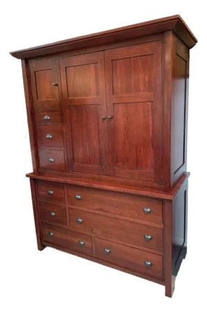 Stuart Davis Nauvoo Bedroom Collection Media Armoire, Cherry Wood