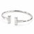 Tiffany and Co. Mid 20th Century Tiffany & Co. 18k White Gold T Wire Cuff Bangle For Sale - Image 4 of 5