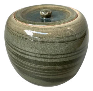 Vintage Japanese Water Jar for Tea Ceremony, 1960s