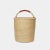 Textile Natural Bolga Hamper Basket With Leather Handles - Large For Sale - Image 7 of 7