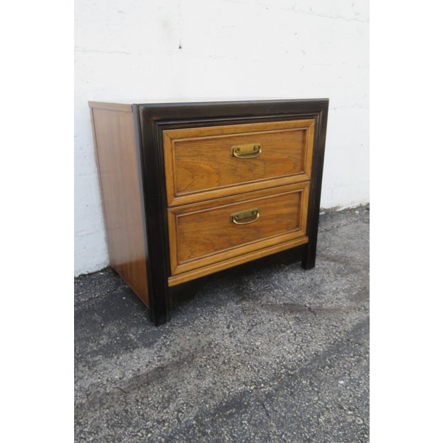 Late 20th Century Hollywood Regency Nightstands End Bedside Tables a Pair For Sale - Image 4 of 18