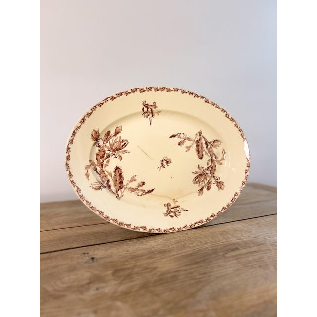 Gien 1900s Gien French English Platter For Sale - Image 4 of 4