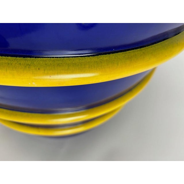 Large Futurist Vase attributed to Galvani, Italy, 1930s For Sale - Image 10 of 12