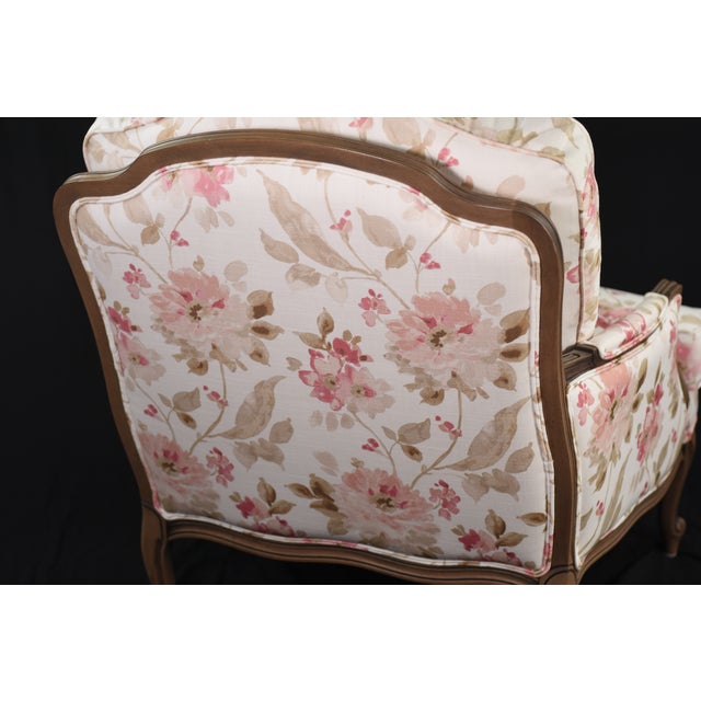 Ethan Allen Versailles Accent Chair in Linen For Sale - Image 17 of 17