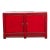 Radiant Red Asian Buffet Cabinet For Sale