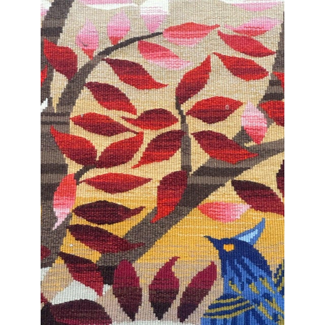 French Tapestry by Michèle Ray Arbre Dor for Aubusson, 1950s For Sale - Image 11 of 18