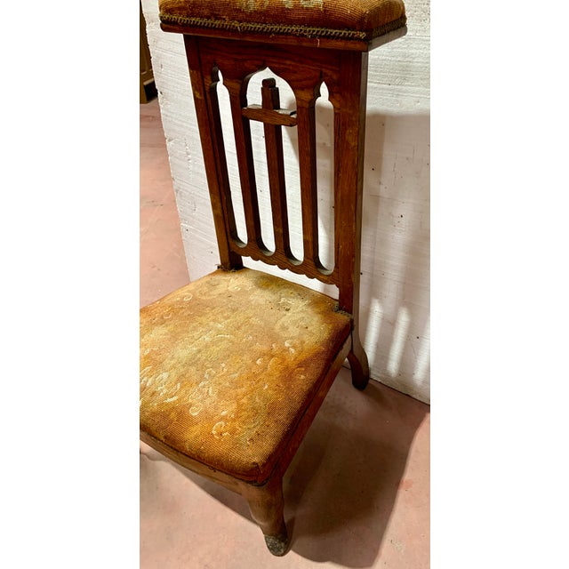 19th Century Oak Prie-Dieu Chair For Sale - Image 3 of 10
