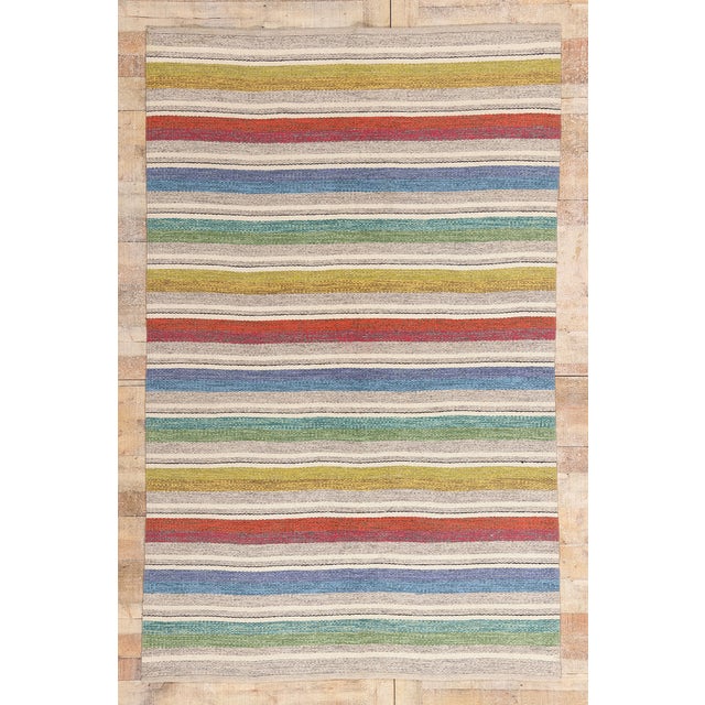 Vintage Swedish Rollakan Rug, 05'02 X 08'01 For Sale - Image 10 of 10