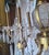 Monumental Hollywood Regency 43" French Style 17-Light Crystal Girandole Wall Sconces Gilt Brass a - Pair For Sale - Image 12 of 18