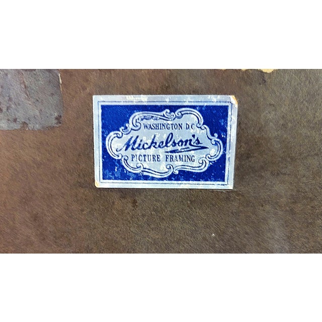 1950s Chinese Silk Embroidery in Frame For Sale - Image 10 of 10