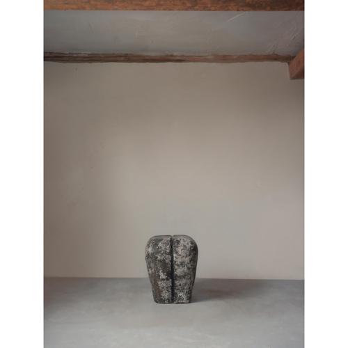 Gold Ritual Side Table in Hemp Crete by Lucas Tyra Morten For Sale - Image 8 of 18