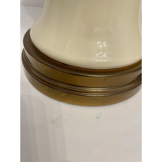 Metal Ginger Jar Form Table Lamps On Patinated Bases - a Pair For Sale - Image 7 of 10