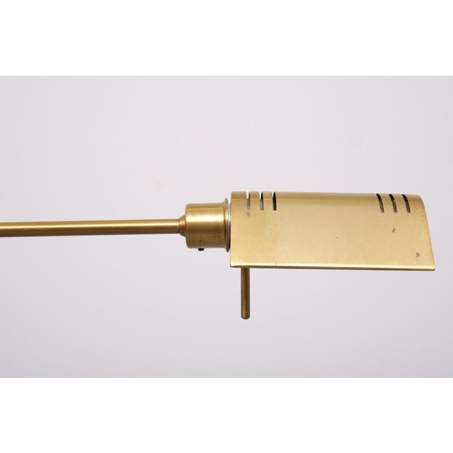 1980s Swing Arm Brass Floor Lamp from Holtkoetter, Germany, 1980s For Sale - Image 5 of 10