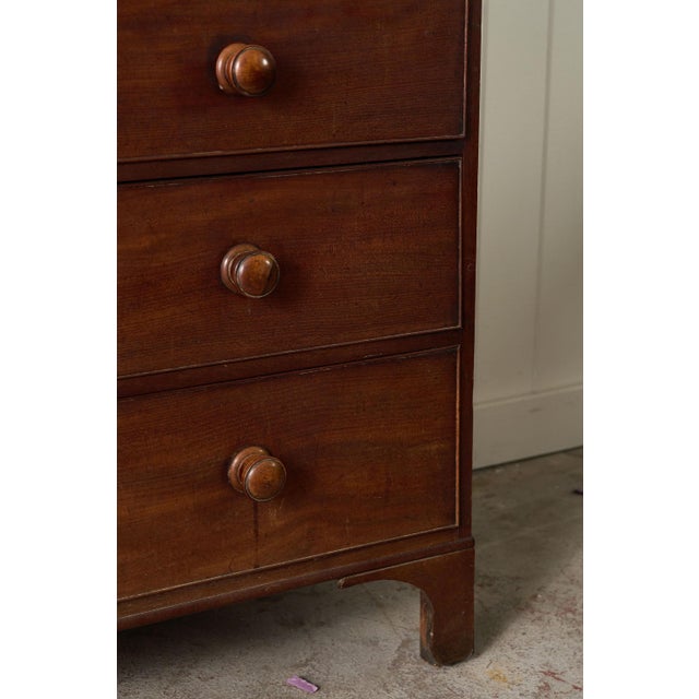 Wood Victorian Two Over Three Mahogany Chest of Drawers (C. 1860) For Sale - Image 7 of 10