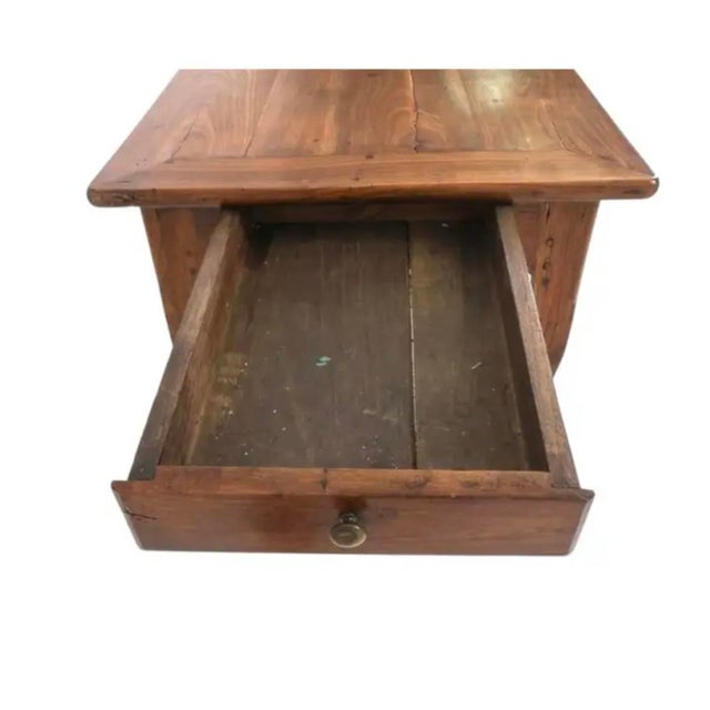 French Provincial Cherry Farmhouse Dining Table For Sale - Image 10 of 12