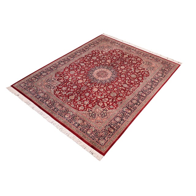 Designed with mesmerizing intricacy and gorgeous color palette, this hand-knotted masterpiece demonstrates the beauty and...
