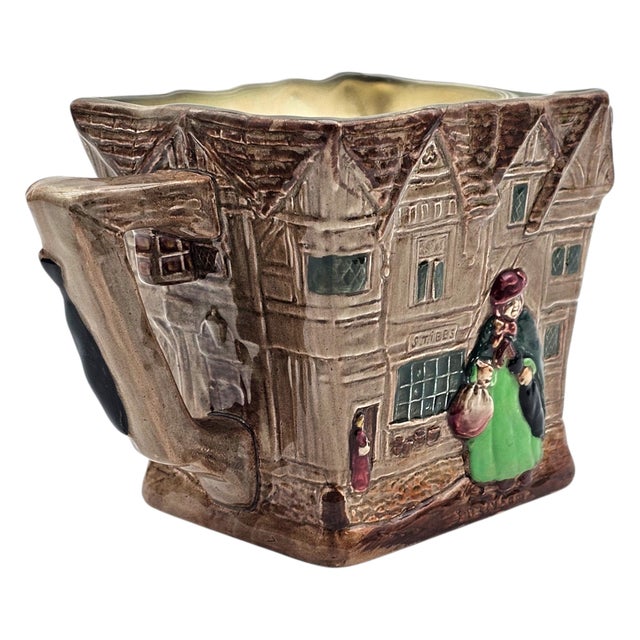 1940s Royal Doulton “Old London Square” Jug Pitcher D6291 — Charles Dickens Series, 1949 For Sale - Image 5 of 15