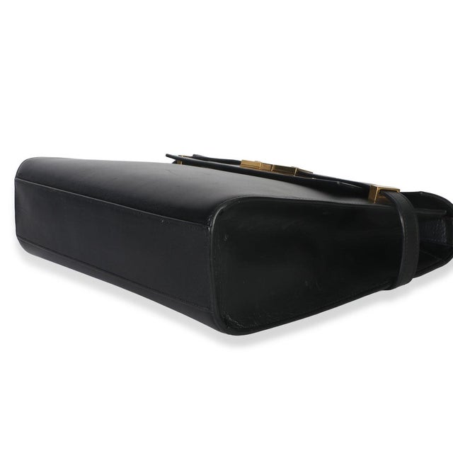 Animal Skin Black Calfskin Medium Manhattan Shoulder Bag For Sale - Image 7 of 9