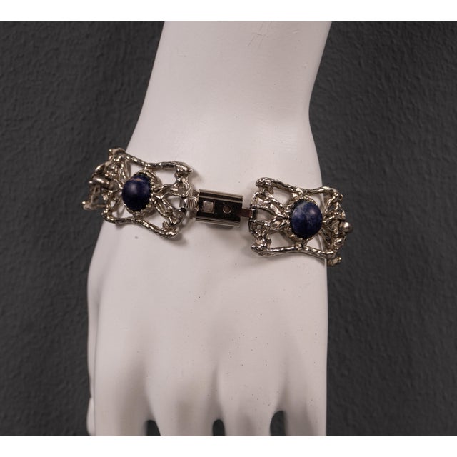 Mid-Century Modern Metal Cuff Bracelet, 1980s For Sale - Image 3 of 8