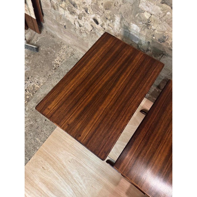 Vintage Danish Rosewood Nesting Tables by Ole Wanscher for A. J. Iversen, 1950s, Set of 3 For Sale - Image 11 of 18