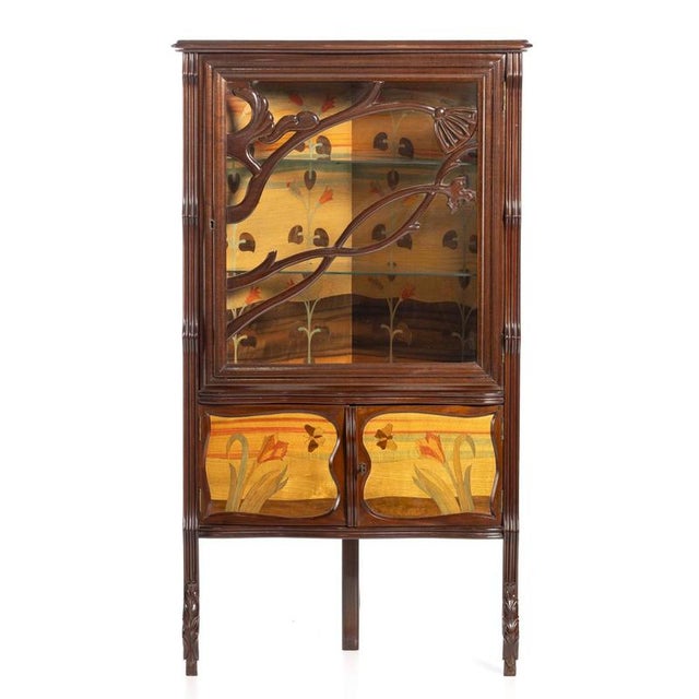 Art Nouveau Display Corner Unit For Sale - Image 6 of 6