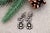 Gold Earrings with Diamond Stud, Set of 2, in Worn conditions. Designed 1890 to 1919