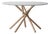 Hector Concrete Top and Light Oak Legs Dining Table 120 by Eberhart Furniture For Sale