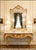 Mid 20th Century ​Monumental Exquisite Vintage Louis XV Rococo-Style Gilt Wood and Off White Marble-Top Wall-Mounted Console Table For Sale - Image 5 of 12