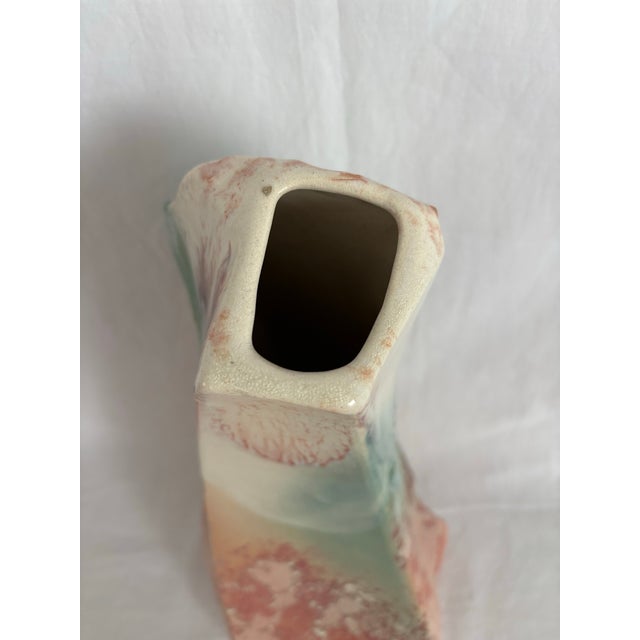 1980s Tony Evans “Ancient Sands” Raku Abstract Vase #11 For Sale - Image 9 of 12
