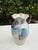 Late 20th Century Vintage 8” Studio Pottery Ruffled Rim Drip Glaze Art Vase For Sale - Image 5 of 11