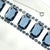 Metal Vintage Sapphire Crystal Bracelet 1960s For Sale - Image 7 of 9