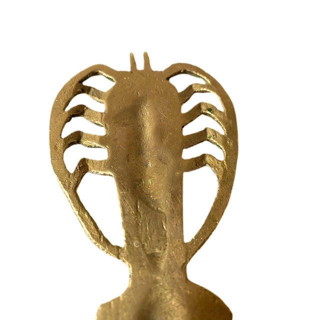 Metal Vintage Brass Scorpion Bottle Opener For Sale - Image 7 of 9