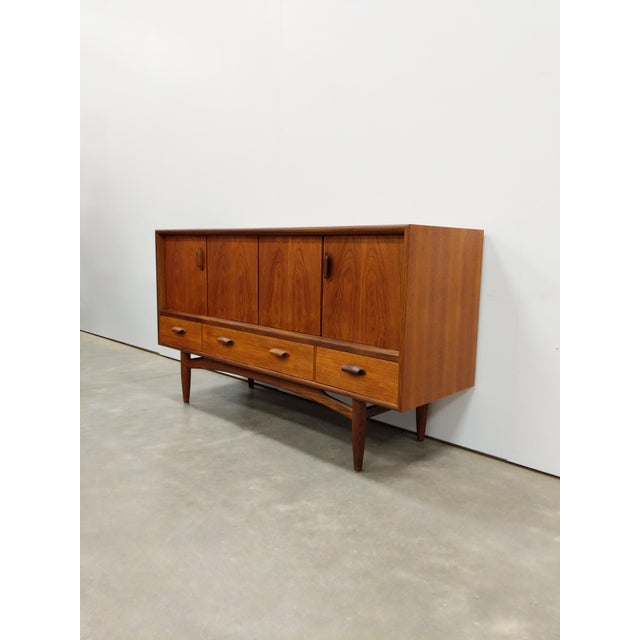 1960s Vintage Mid Century Modern Teak Credenza / Sideboard by G Plan For Sale - Image 5 of 8