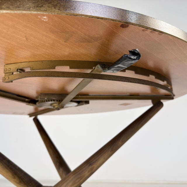 Wood Jurg Bally Adjustable Table, 1950s For Sale - Image 7 of 10