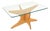 Vintage Italian Satinwood Side Table, 1960s For Sale