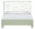 Tiffany Platform Bed King, Celery Green For Sale