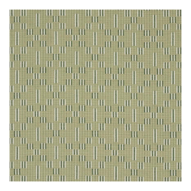 Sample - Schumacher Austin Fabric in Green For Sale