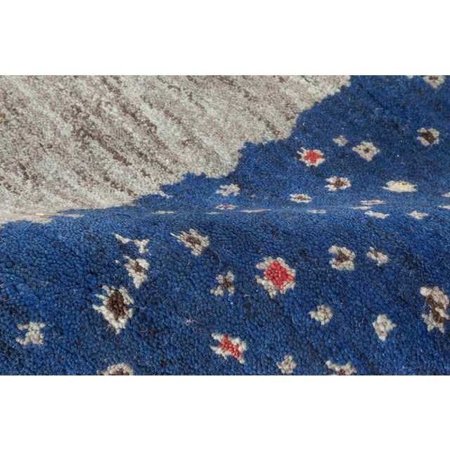 Mid-Century Modern Modern Flen Swedish-Inspired Abstract Pile Wool Rug by Doris Leslie Blau For Sale - Image 3 of 7