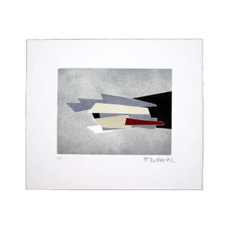 Hans Richter 1972 Signed Etching, Limited Edition 70/99, Framed For Sale
