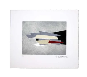 Hans Richter 1972 Signed Etching, Limited Edition 70/99, Framed