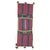 Handwoven Indian textile in reds and blues Measures: 13'' x 37'.