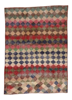 Vintage Turkish Sivas Rug, 04'03 X 05'10