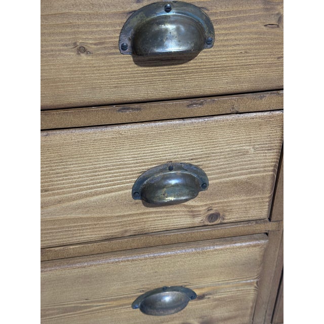 Antique Pine Dresser Base From England For Sale - Image 9 of 18