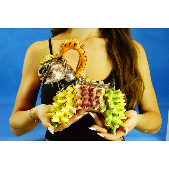 Measurements: height: 20.5 cm; width: 14 cm; depth: 24 cm; weight: 1.585 kg item : a magnificent, large, glazed and...