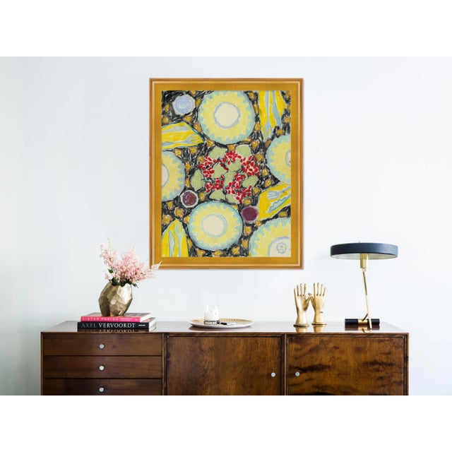 Contemporary On the Table by Happy Menocal in Gold Frame, Medium Art Print For Sale - Image 3 of 4