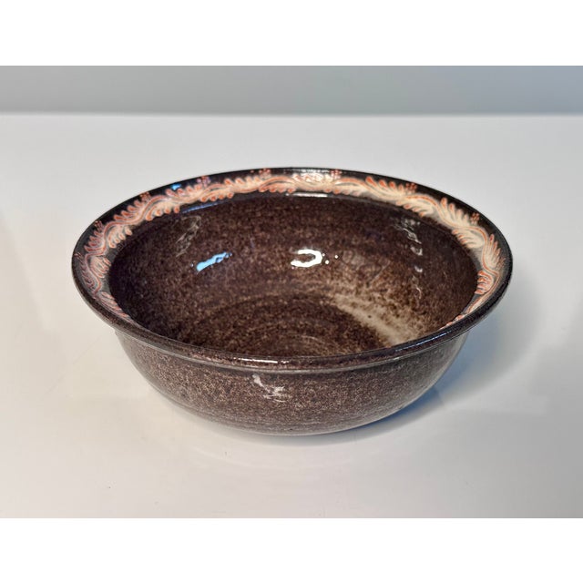 Studio Ceramic Art Cup and Bowl with Floral Decor by Elli & Walter Serocka, Germany, 1970s, Set of 2 For Sale - Image 13 of 17