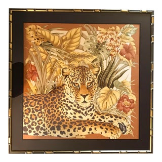 Salvatore Ferragamo Silk Scarf, Framed For Sale