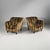 Italian Art Deco Striped Velvet Armchairs, 1930s, Set of 2 For Sale - Image 17 of 17
