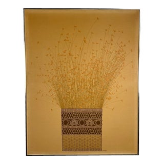 Robert “Bobby” Bushong Large Mid-Century Modern Serigraph For Sale